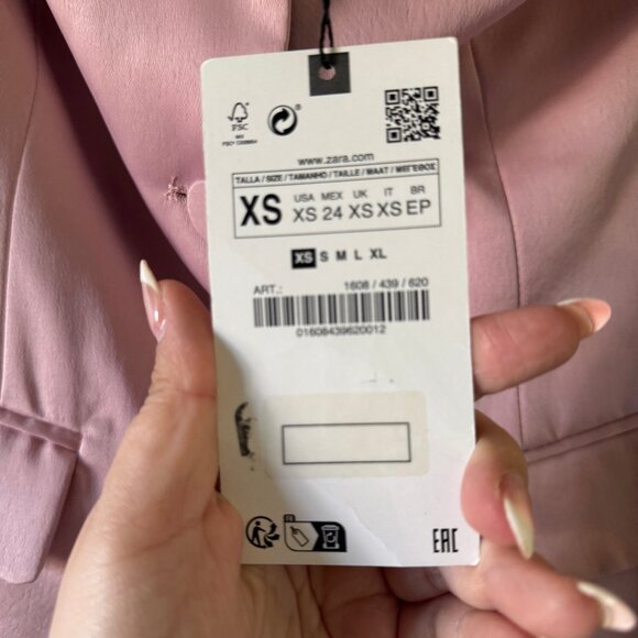 NWT ZARA PINK SATIN BUSTIER VEST & PANTS SET BLOGGER FAVE SIZE XS - Picture 12 of 13